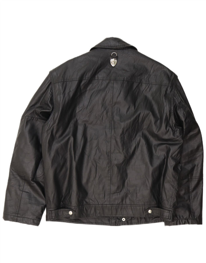 Piero Guidi Mens Utility Jacket UK 42 XL Black