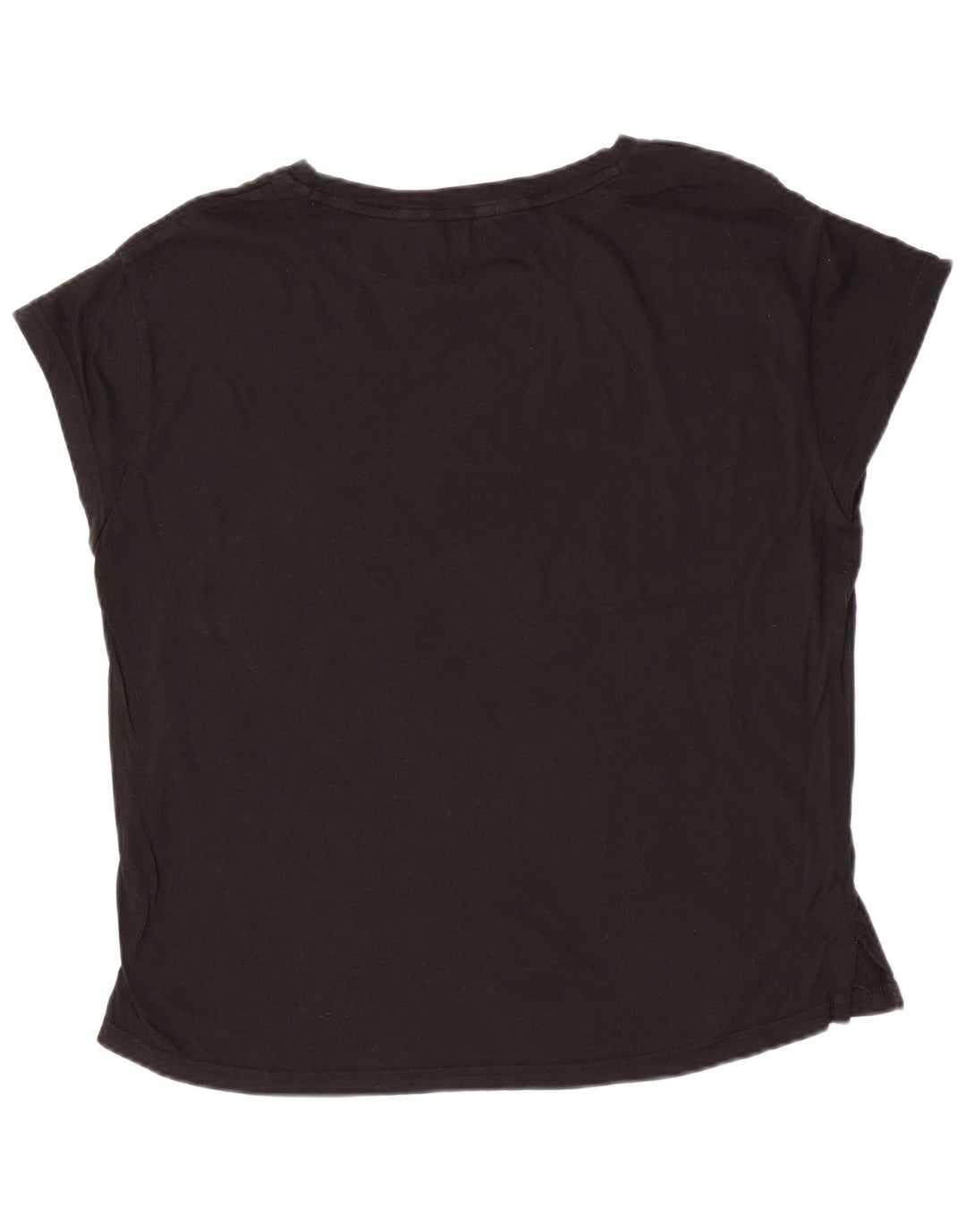 Puma Womens Short Sleeve Graphic T-Shirt Top UK 12 Medium Black
