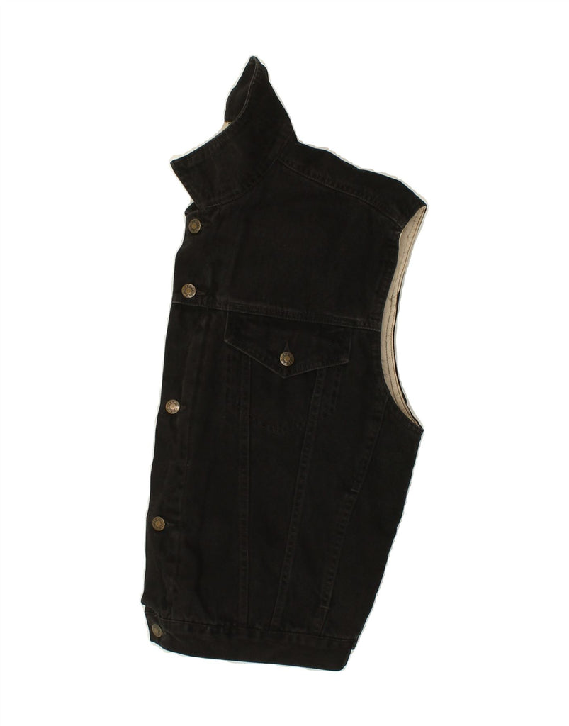 JEP'S Mens Denim Gilet UK 38 Medium Black Cotton Vintage Jep's and Second-Hand Jep's from Messina Hembry 