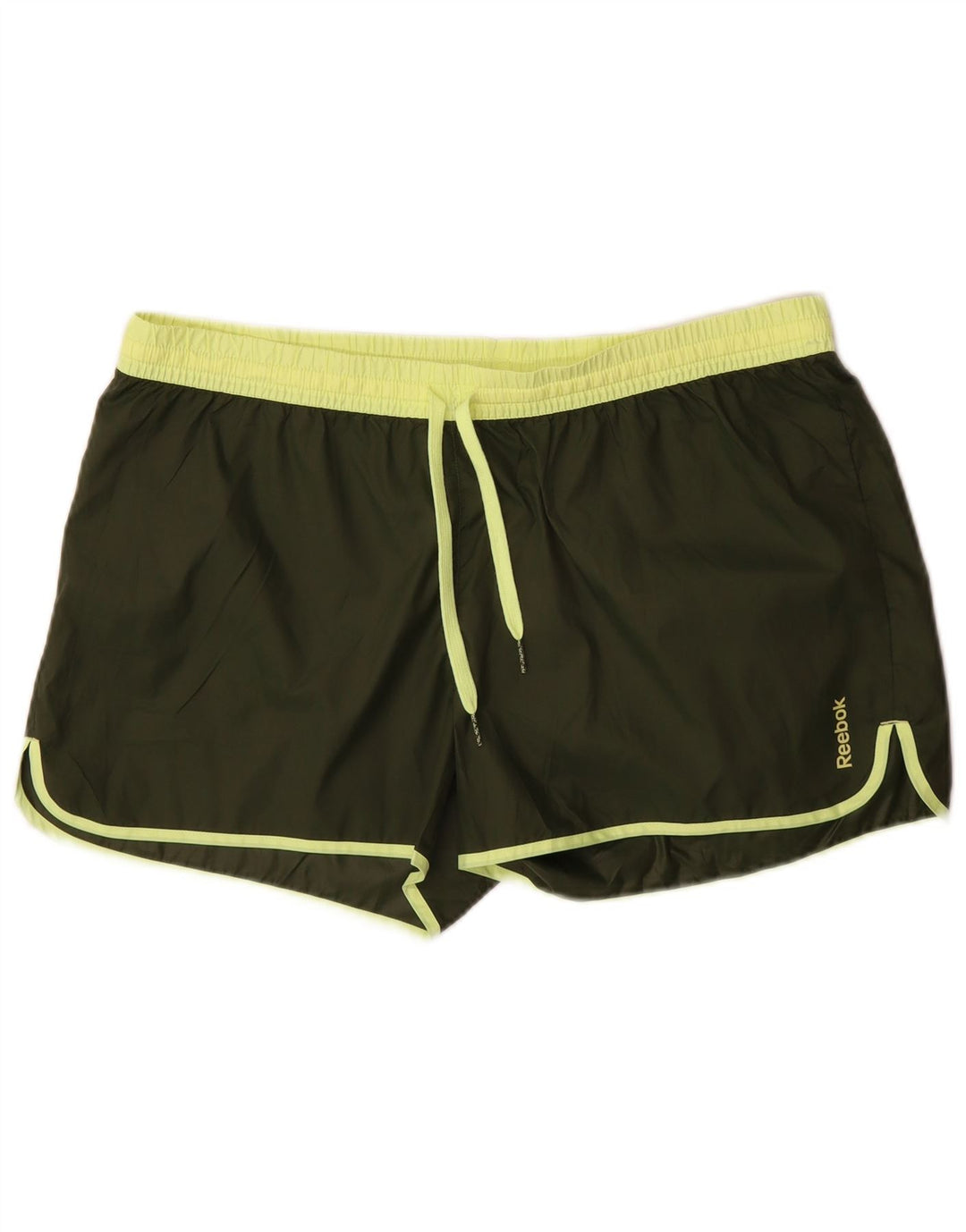 Reebok Womens Sport Shorts UK 16 Large Khaki Polyester