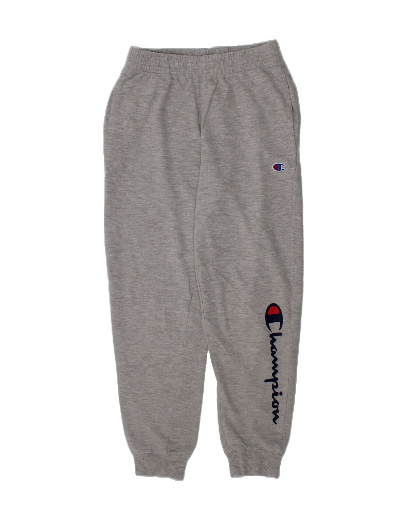 Pantaloni da tuta con grafica CHAMPION da ragazzo, pantaloni da jogging,  9-10 anni, grigio medio