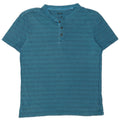 Fat Face Mens T-Shirt Top Medium Blue Striped Cotton