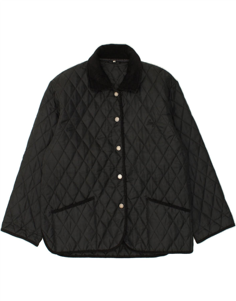 BRUGI Womens Quilted Jacket IT 46 Large Black Polyamide Vintage Brugi and Second-Hand Brugi from Messina Hembry 