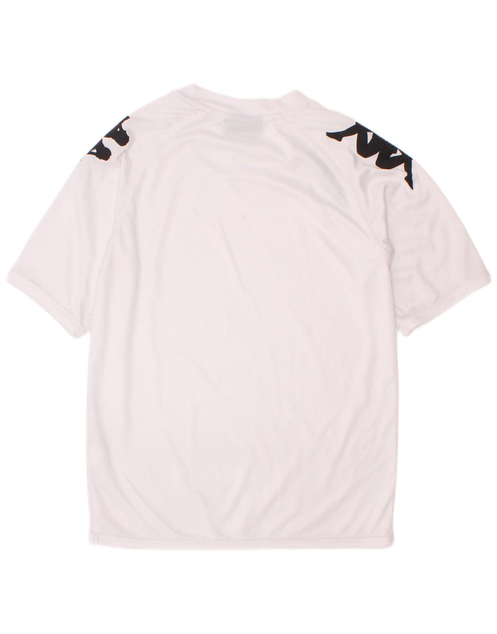 Kappa Boys Graphic T-Shirt Top 9-10 Years White Polyester