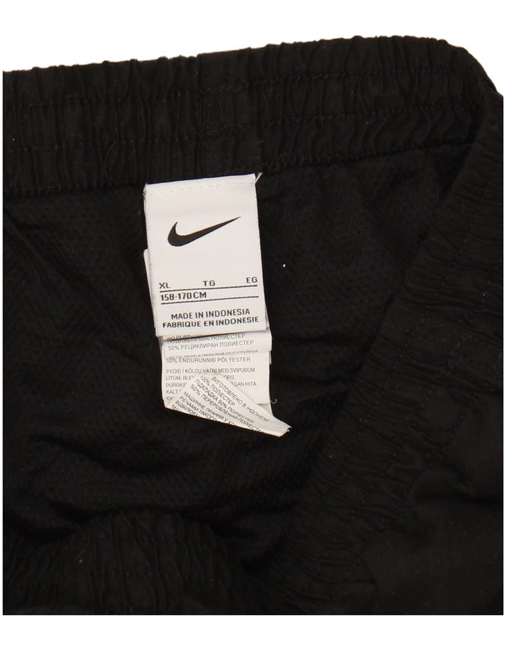 NIKE Boys Sport Shorts 13-14 Years XL Black Polyester