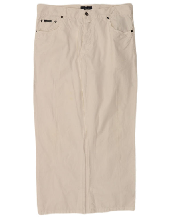 Gant Mens Loose Jeans W36 L28 White Cotton