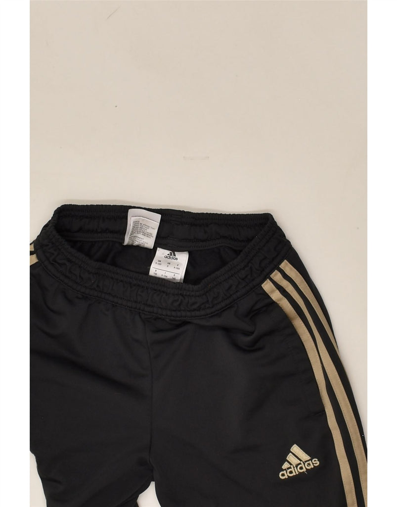 ADIDAS Boys Tracksuit Trousers 9-10 Years Black Polyester | Vintage Adidas | Thrift | Second-Hand Adidas | Used Clothing | Messina Hembry 