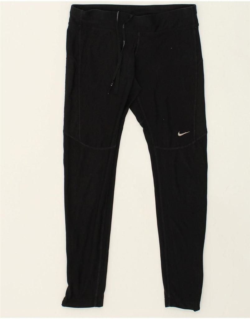 NIKE Womens Dri Fit Leggings UK 10 Small Black | Vintage Nike | Thrift | Second-Hand Nike | Used Clothing | Messina Hembry 