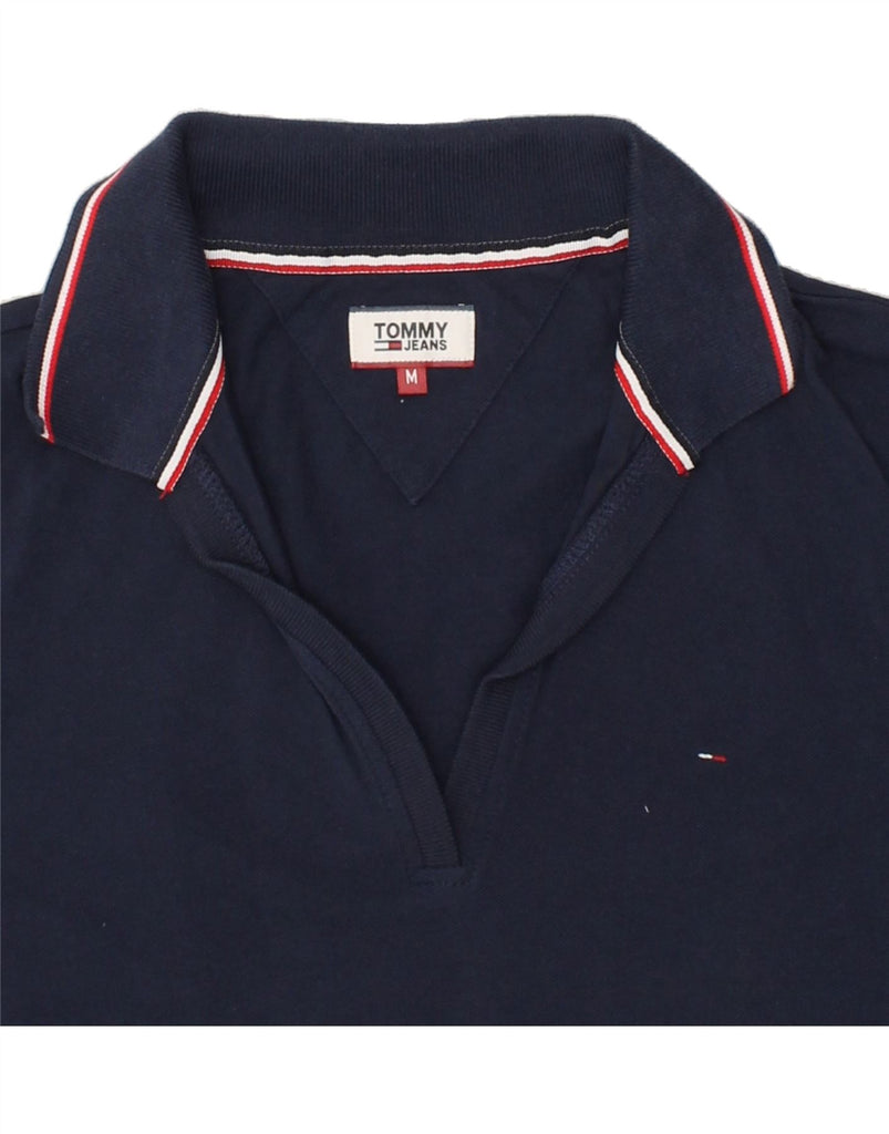 TOMMY HILFIGER Womens Polo Shirt UK 12 Medium Navy Blue Cotton Vintage Tommy Hilfiger and Second-Hand Tommy Hilfiger from Messina Hembry 