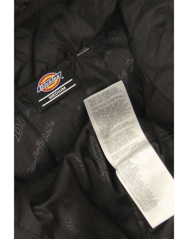 Dickies Womens Hooded Padded Jacket UK 14 Medium Black Polyamide