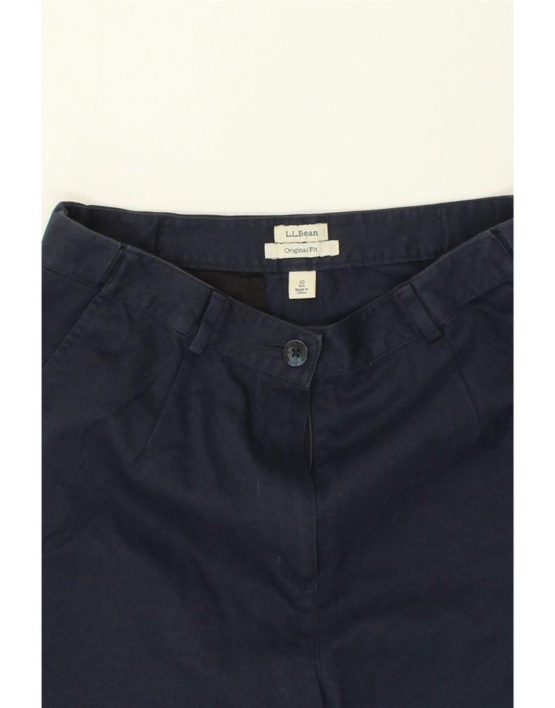 L.L.BEAN Girls Original Fit Cargo Shorts 9-10 Years W28 Navy Blue Cotton | Vintage L.L.Bean | Thrift | Second-Hand L.L.Bean | Used Clothing | Messina Hembry 