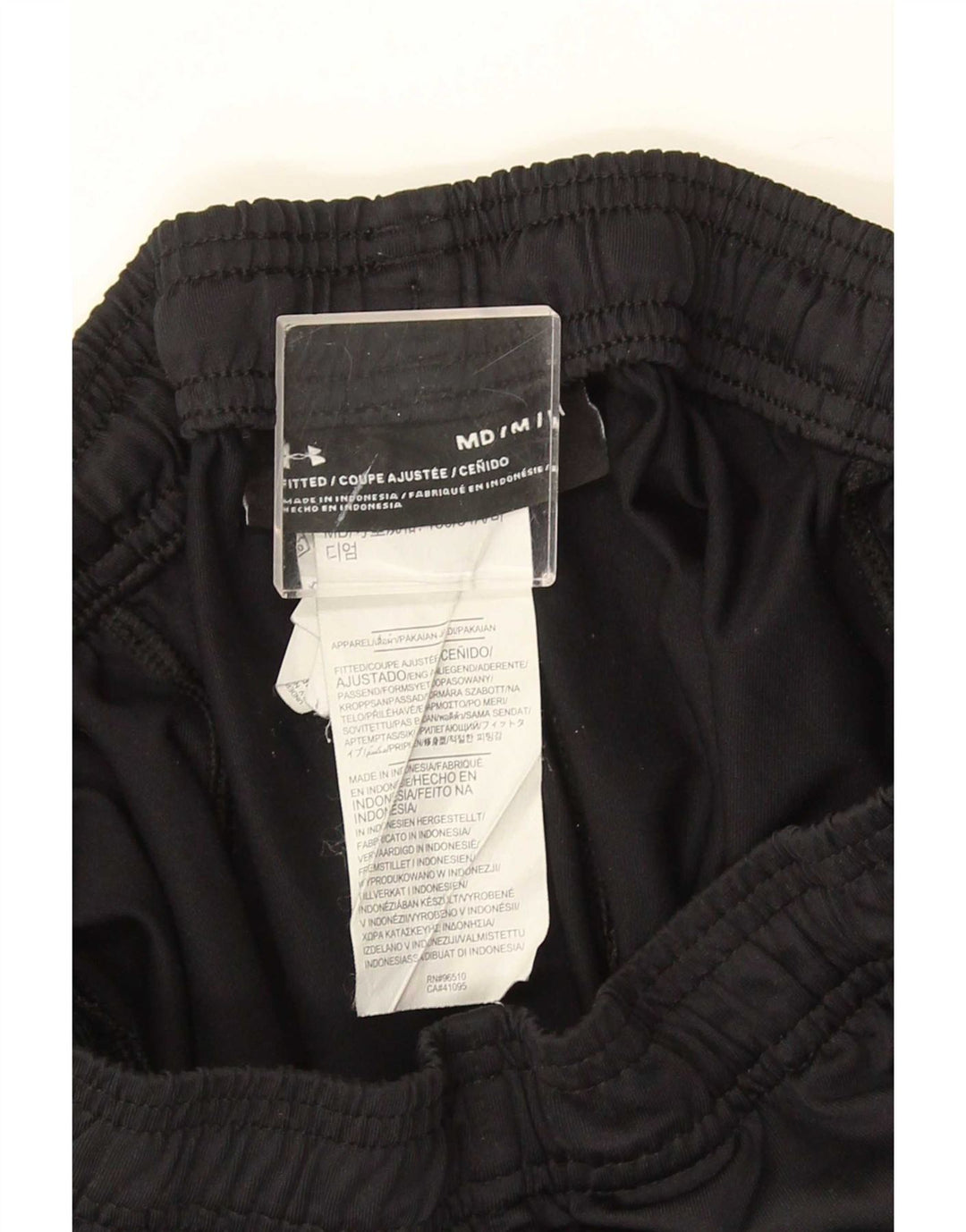 Under Armour Mens Graphic Tracksuit Trousers Medium Black Polyester