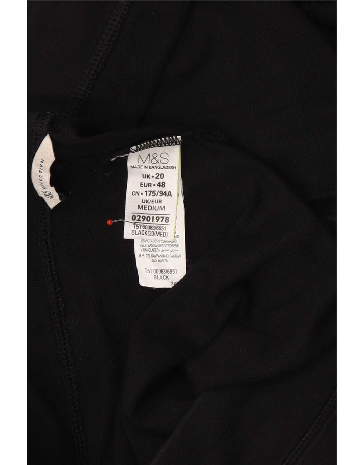 Marks & Spencer Womens Tracksuit Trousers UK 20 2XL  Black