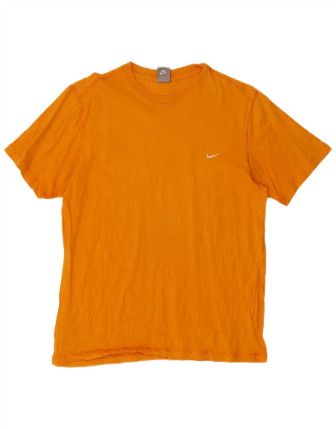 NIKE Mens T-Shirt Top UK 39/41 Medium Orange