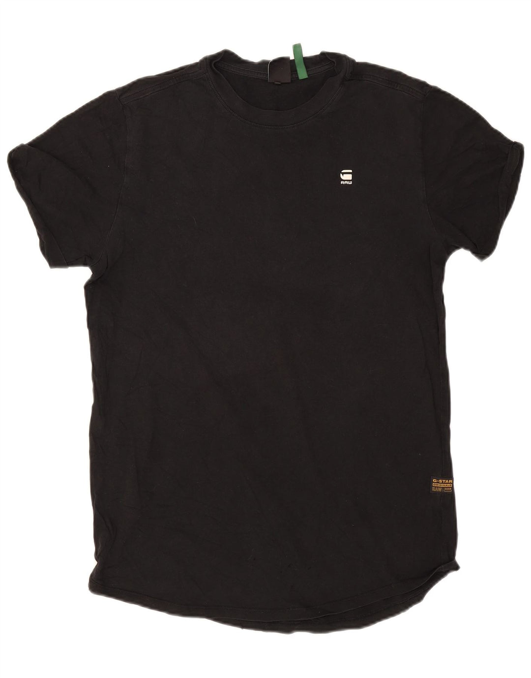 G-Star Mens T-Shirt Top Small Black Cotton