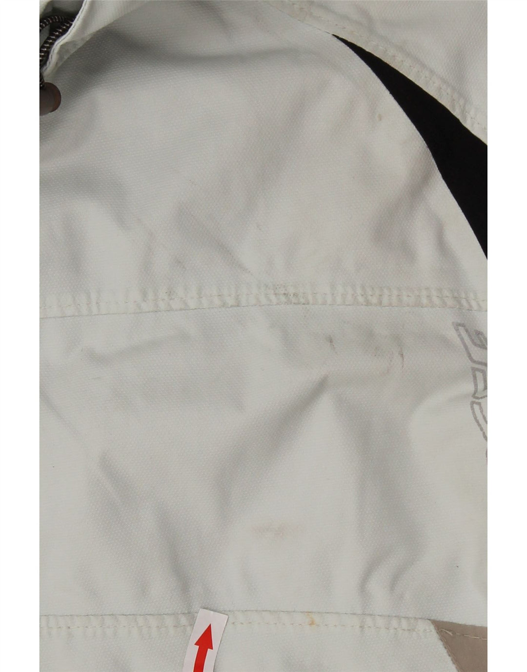 DAINESE Womens Windbreaker Jacket UK 14 Medium Off White Colourblock
