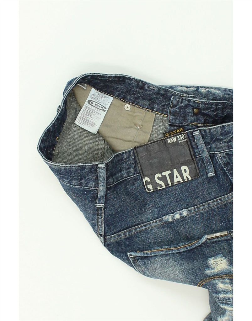 G-STAR Mens Distressed Banana Slim Jeans W32 L34  Blue Cotton | Vintage G-Star | Thrift | Second-Hand G-Star | Used Clothing | Messina Hembry 