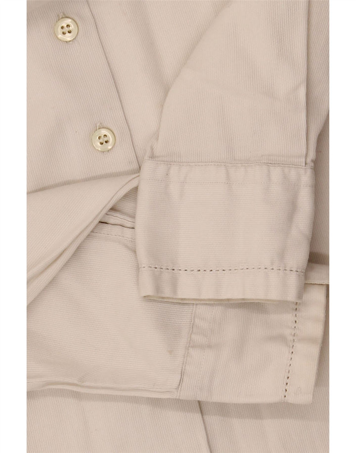 BENETTON Womens Shirt IT 42 Medium White Cotton