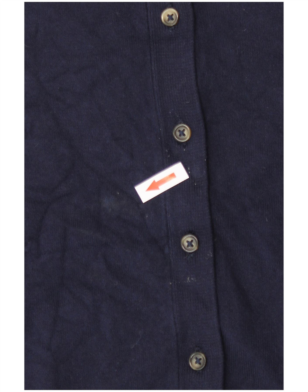 Marks & Spencer Womens Cardigan Sweater UK 10 Small Navy Blue Viscose