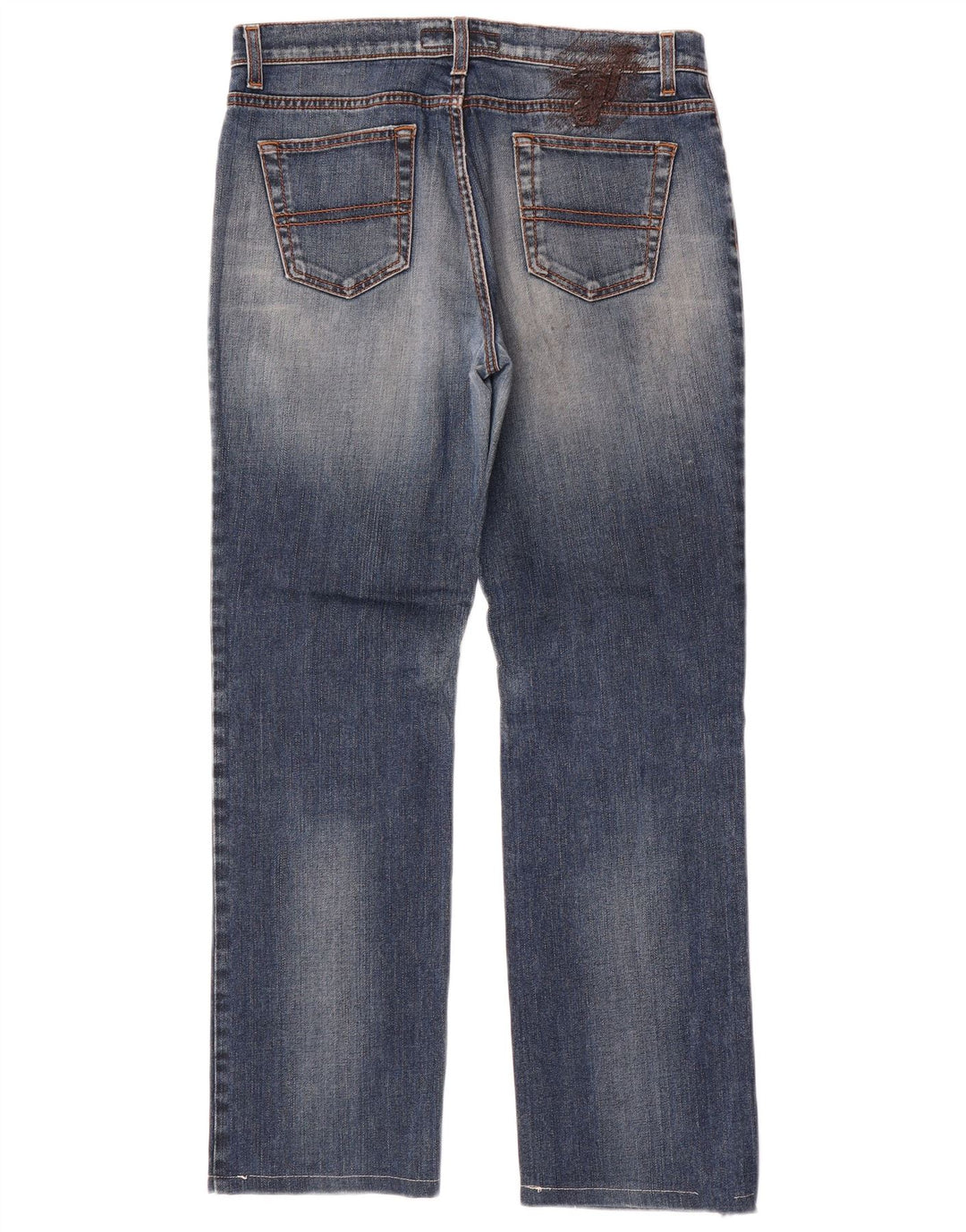 Trussardi Womens Straight Jeans W29 L29 Blue Cotton