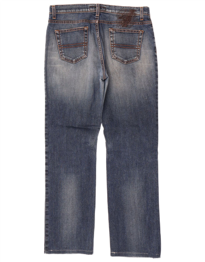Trussardi Womens Straight Jeans W29 L29 Blue Cotton