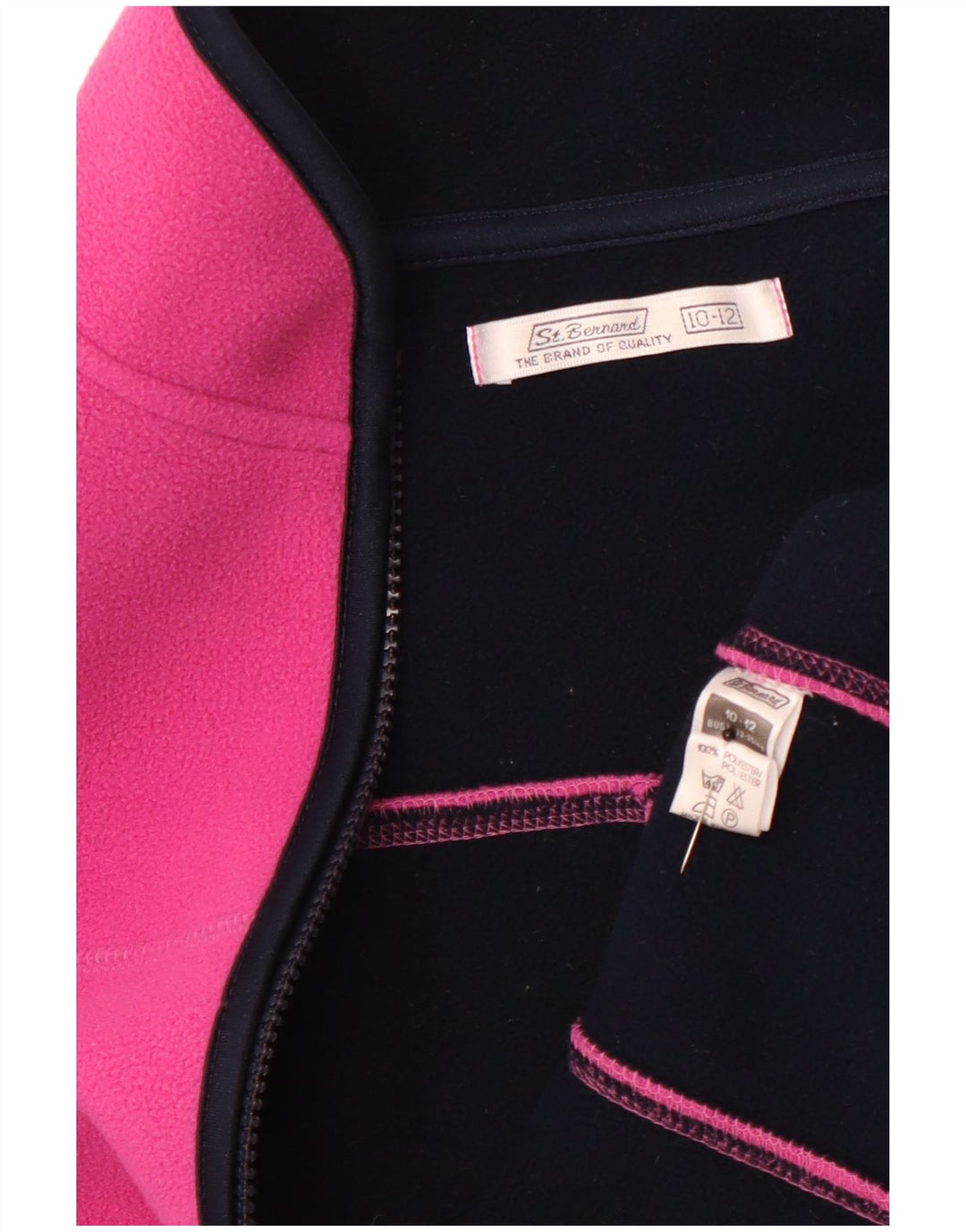 ST. BERNARD Girls Fleece Gilet 10-11 Years Pink Polyester