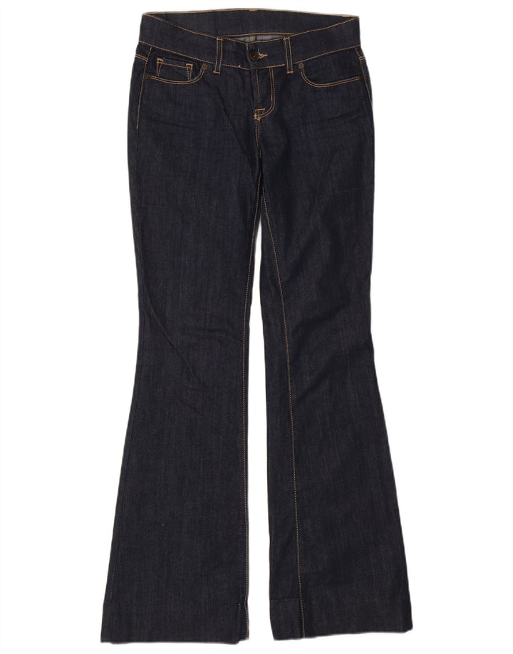Benetton Womens Flared Jeans W28 L31 Navy Blue