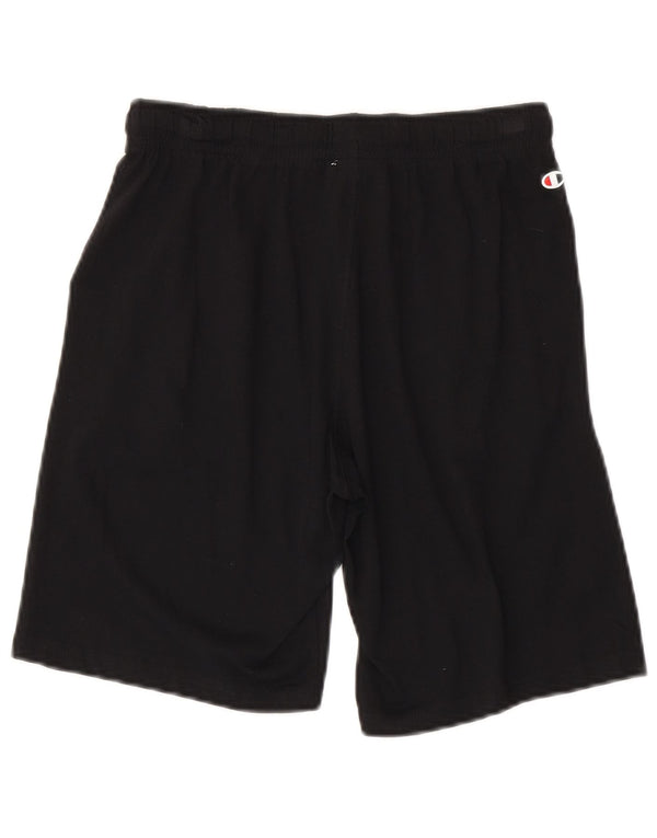 Champion Boys Graphic Sport Shorts 11-12 Years Large Black Cotton