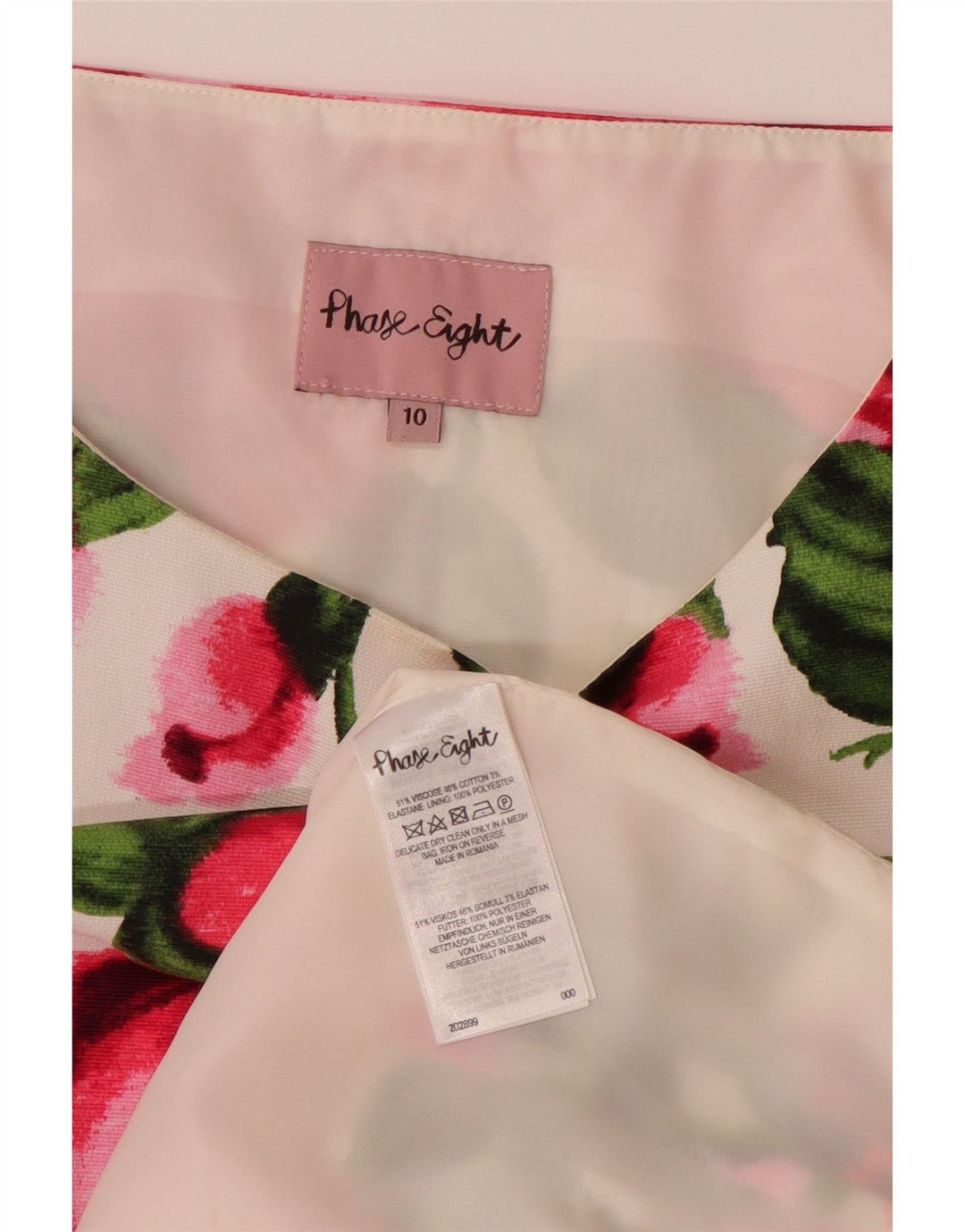 PHASE EIGHT Womens A-Line Dress UK 10 Small  Multicoloured Floral