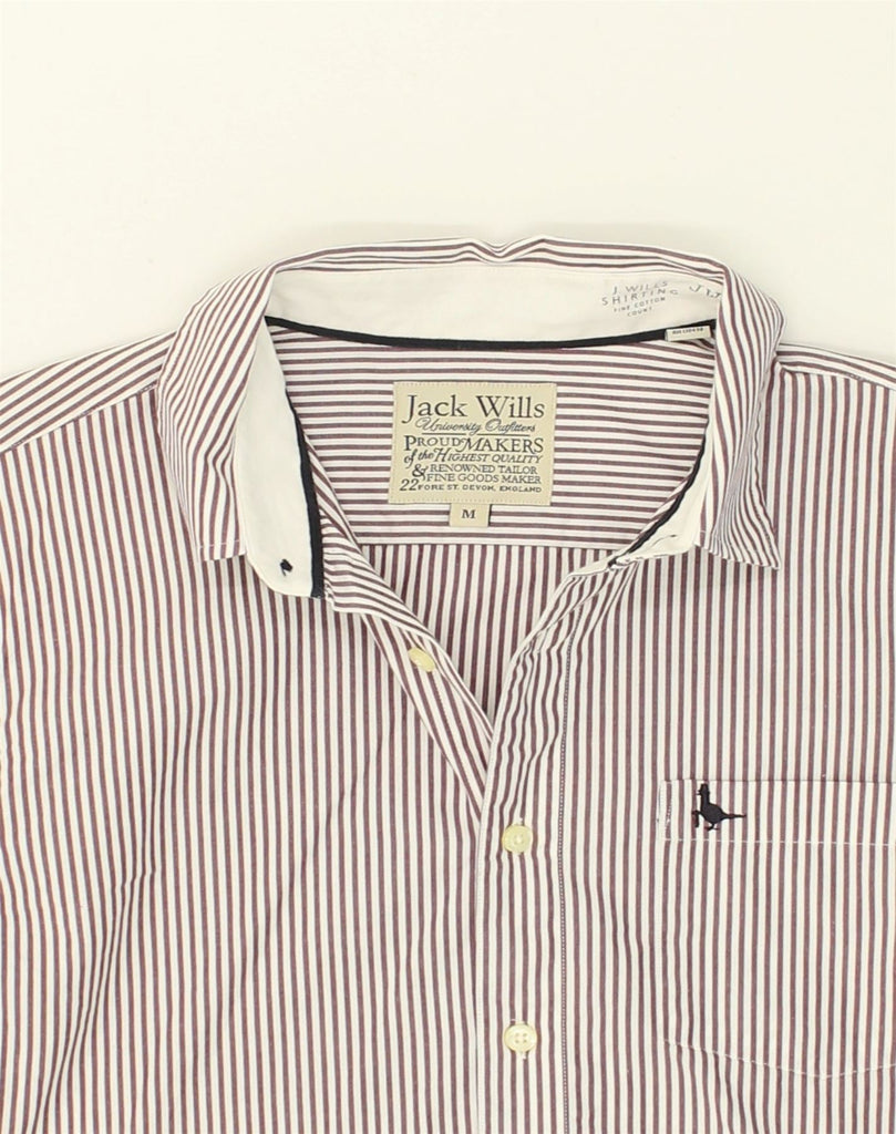 JACK WILLS Mens Shirt Medium White Striped Cotton | Vintage Jack Wills | Thrift | Second-Hand Jack Wills | Used Clothing | Messina Hembry 