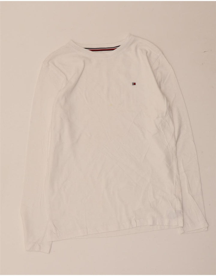 Tommy Hilfiger Boys Top Long Sleeve 12-13 Years White Cotton