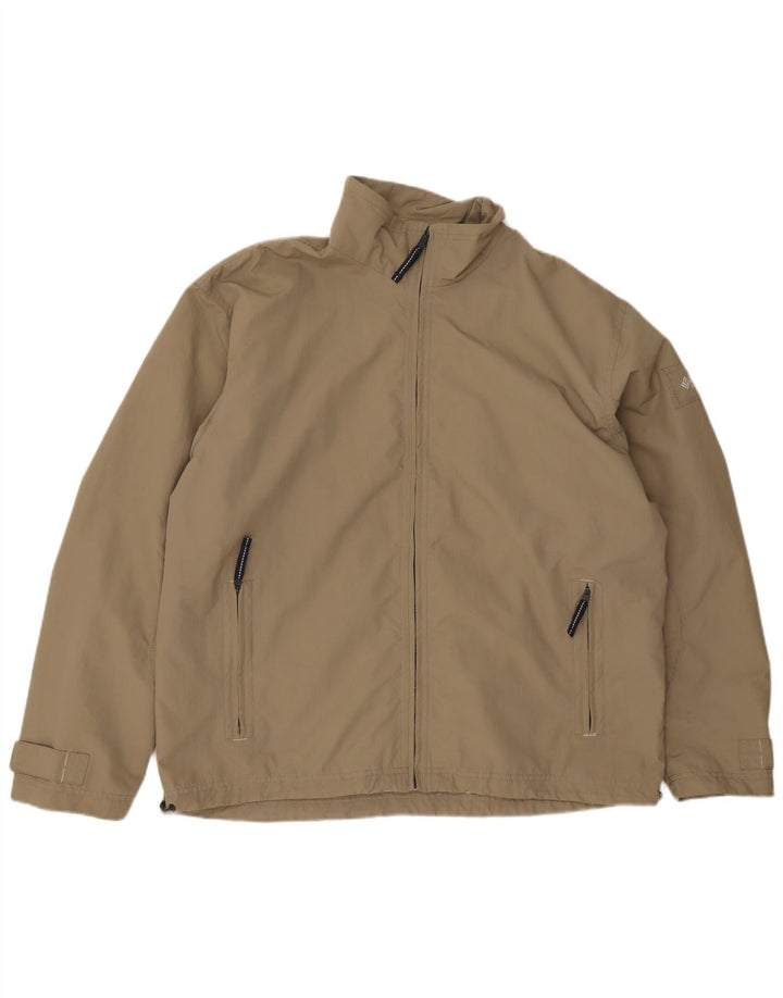 Columbia Mens Rain Jacket UK 40 Large Khaki Nylon