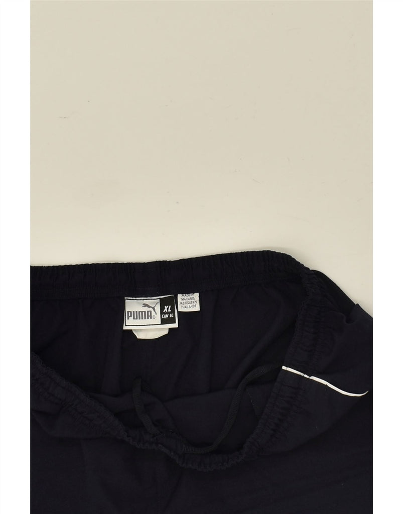 PUMA Mens Sport Shorts XL Navy Blue Polyester | Vintage Puma | Thrift | Second-Hand Puma | Used Clothing | Messina Hembry 