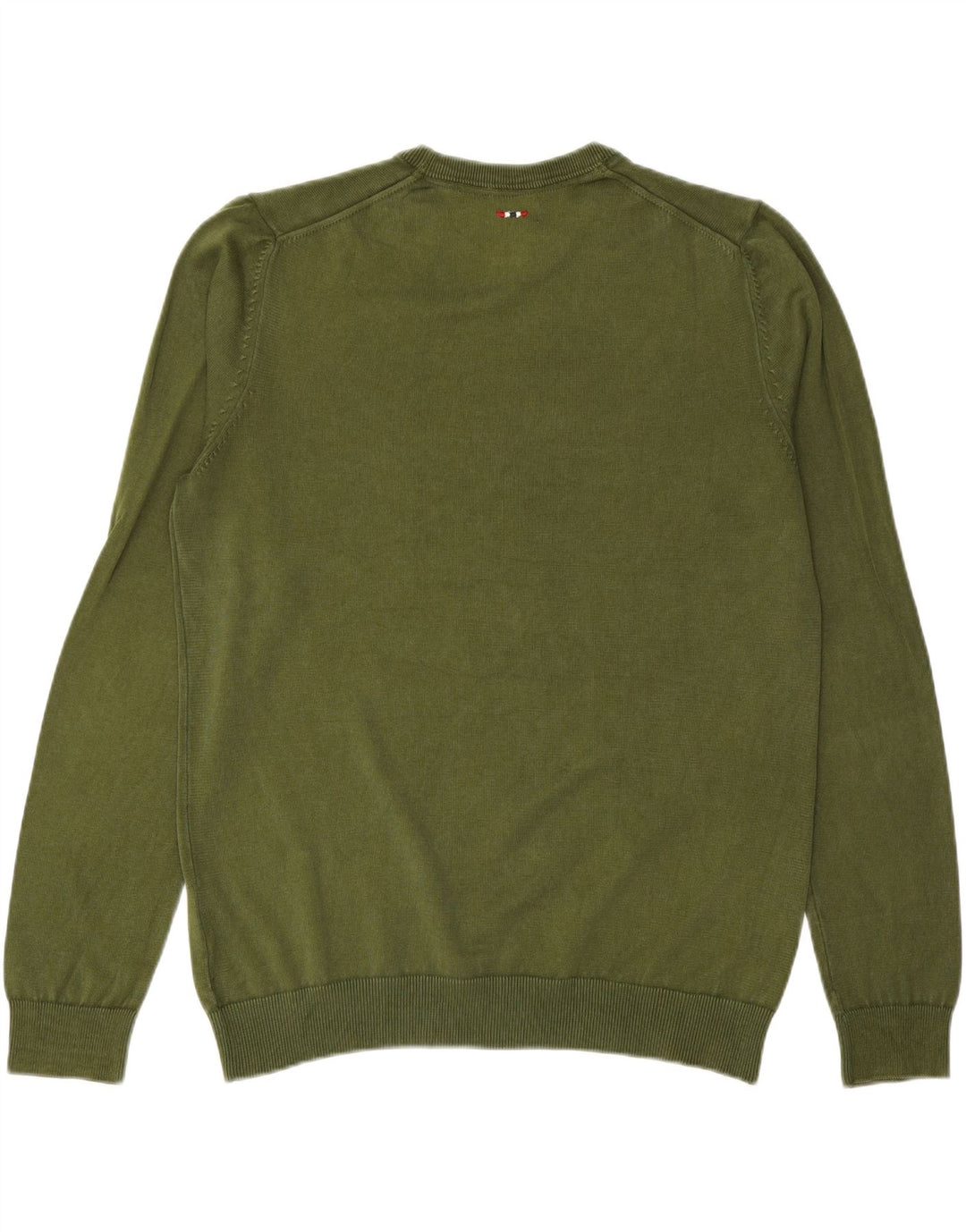 NAPAPIJRI Mens Crew Neck Jumper Sweater Large Khaki