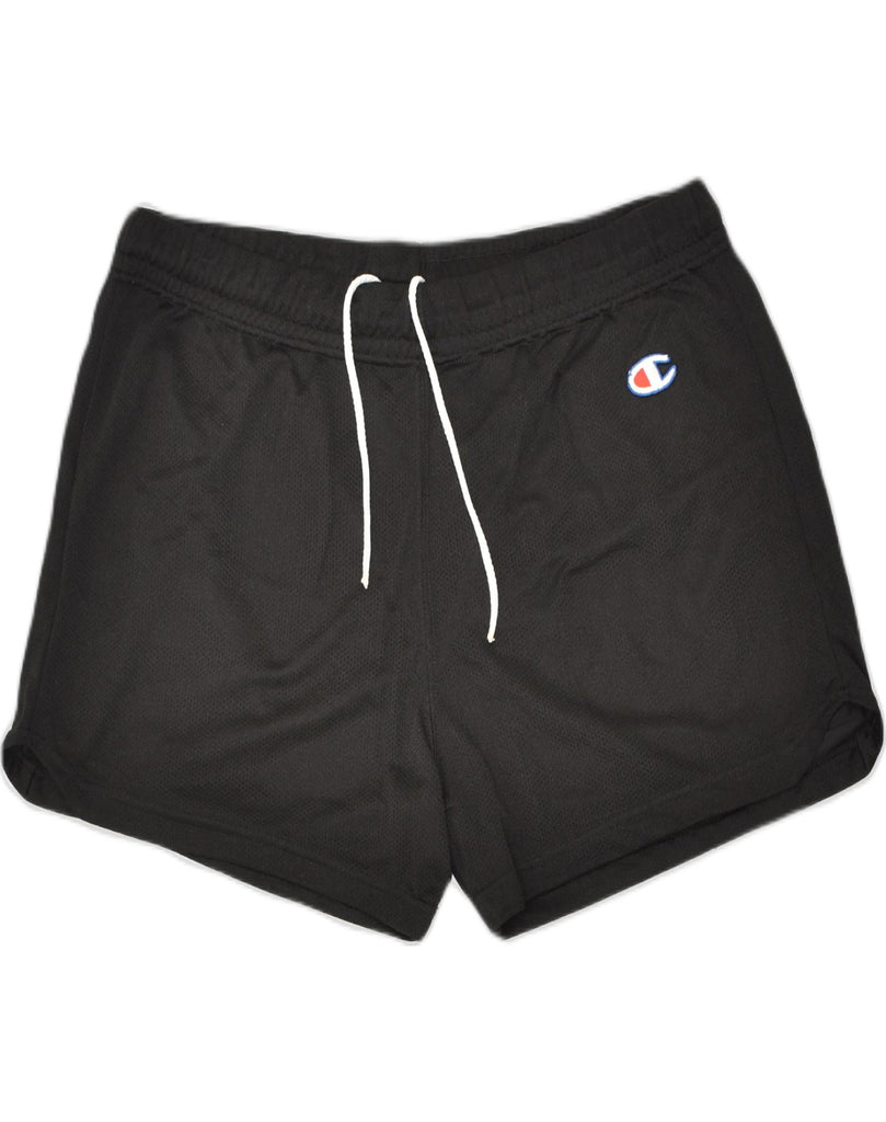 CHAMPION Mens Sport Shorts Small Black Polyester | Vintage Champion | Thrift | Second-Hand Champion | Used Clothing | Messina Hembry 