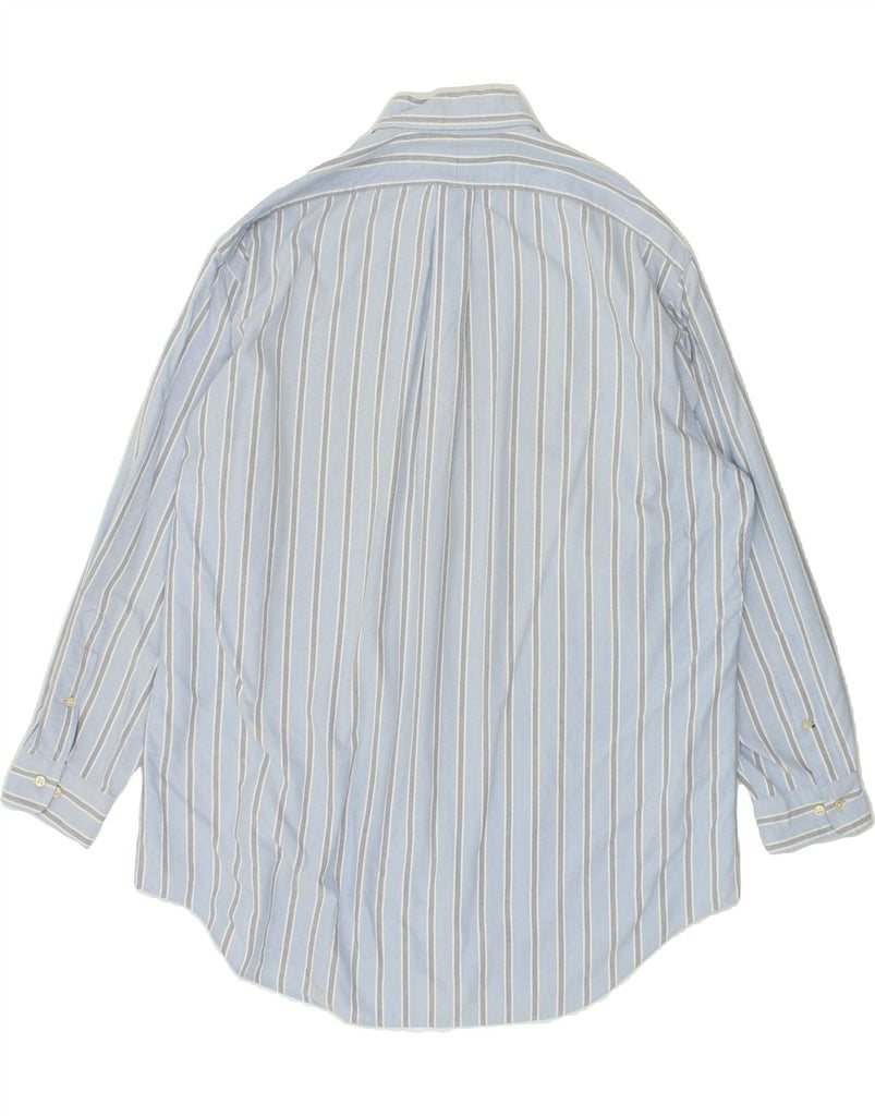 RALPH LAUREN Mens Yarmouth Shirt Size 16 1/2 Large Blue Striped Cotton | Vintage Ralph Lauren | Thrift | Second-Hand Ralph Lauren | Used Clothing | Messina Hembry 