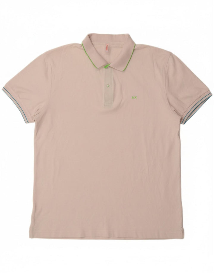 SUN68 Mens Polo Shirt 3XL White Cotton Vintage Sun68 and Second-Hand Sun68 from Messina Hembry 