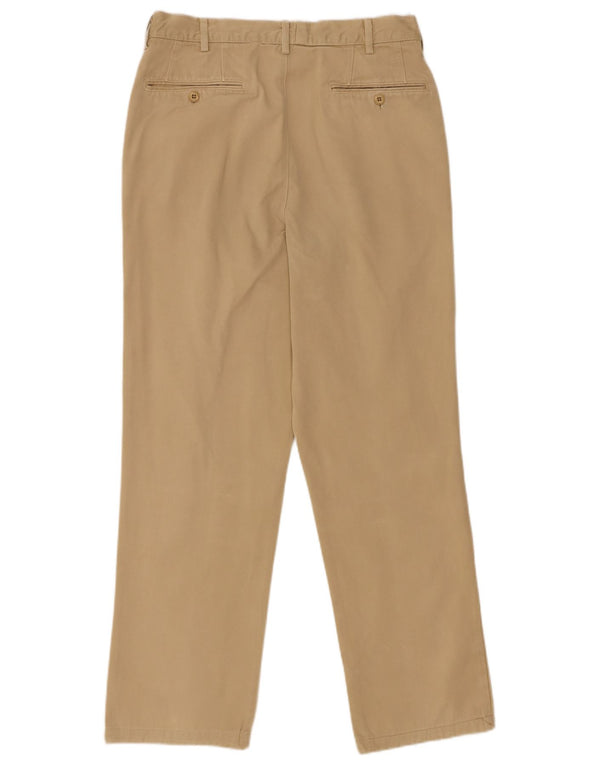 Henry Cottons Mens Straight Chino Trousers W30 L28 Beige Cotton