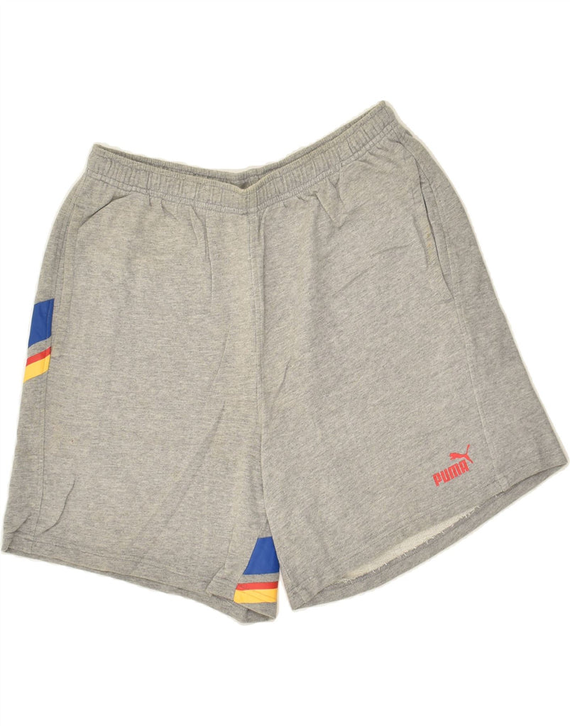 PUMA Mens Sport Shorts Large Grey | Vintage Puma | Thrift | Second-Hand Puma | Used Clothing | Messina Hembry 