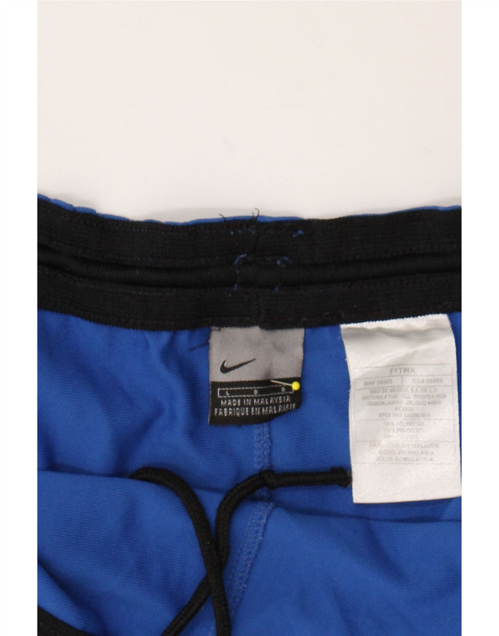 NIKE Mens Sport Shorts Large  Blue Colourblock Polyester Vintage Nike and Second-Hand Nike from Messina Hembry 