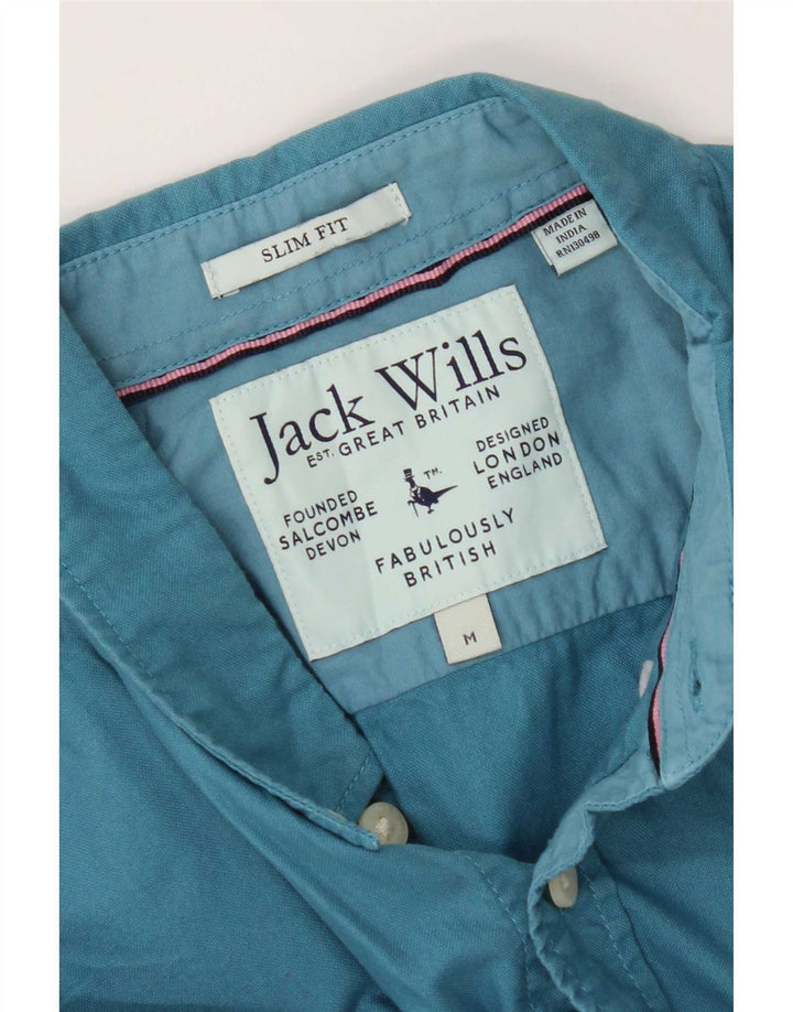 Jack Wills Mens Slim Fit Shirt Medium Blue