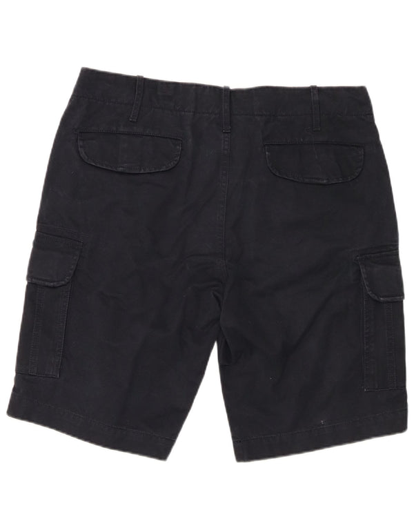 OUTSIDER Mens Cargo Shorts W34 Large Navy Blue Cotton