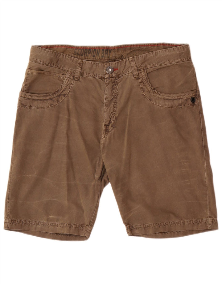 Scorpion Bay Mens Regular Casual Shorts W33 Medium Brown Cotton
