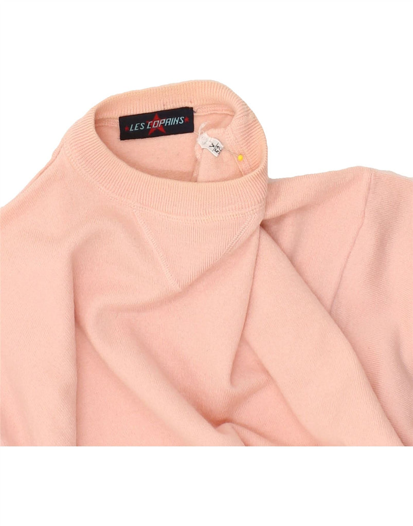 LES COPAINS Mens Crew Neck Jumper Sweater IT 52 Large Pink Wool | Vintage Les Copains | Thrift | Second-Hand Les Copains | Used Clothing | Messina Hembry 