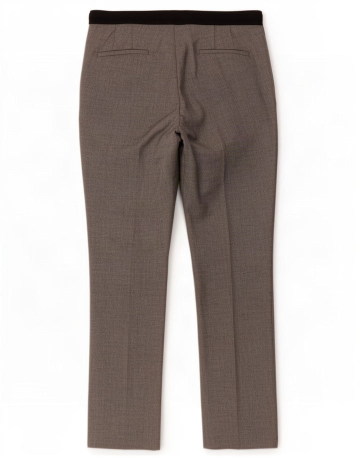 Zara Womens Slim Chino Trousers Large W30 L27 Grey Colourblock Polyester