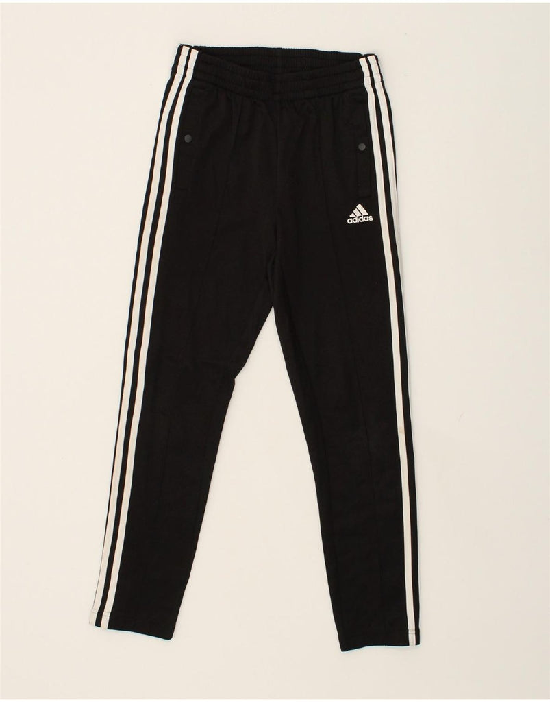 ADIDAS Womens Tracksuit Trousers UK 4/6 XS Black Cotton | Vintage Adidas | Thrift | Second-Hand Adidas | Used Clothing | Messina Hembry 