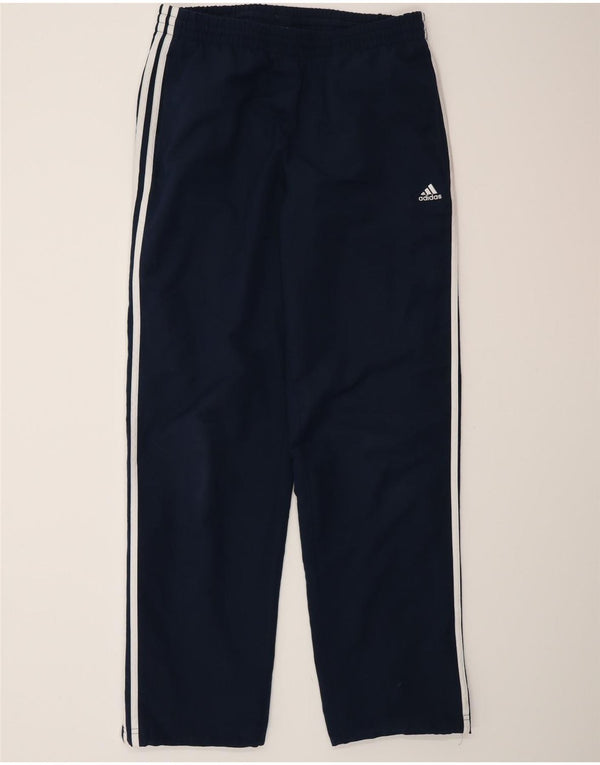 Adidas Mens Climalite Tracksuit Trousers Medium  Navy Blue Polyester