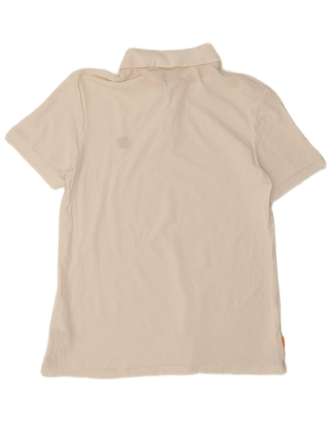 Timberland Mens Slim Fit Polo Shirt Large White Cotton
