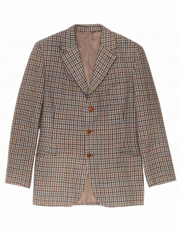 Dunn &Co Mens Harris Tweed Blazer Jacket UK 40 Large Multicoloured