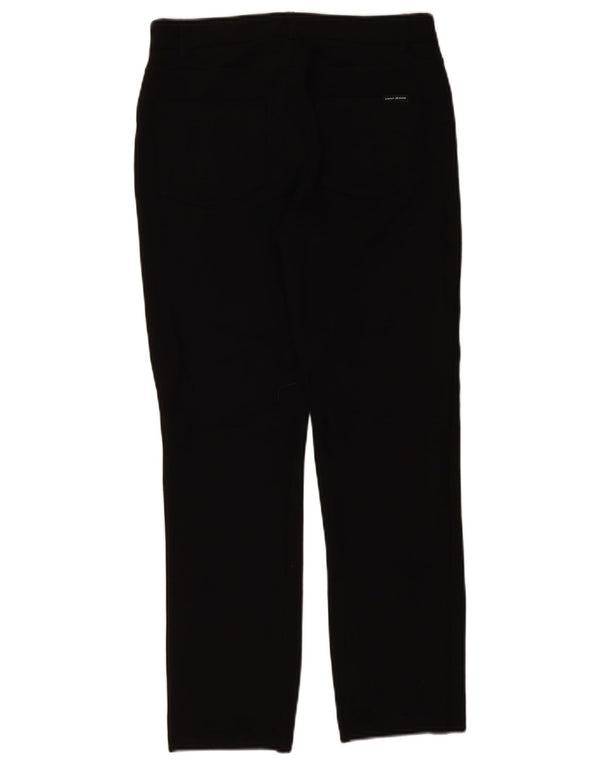 Dkny Womens Slim Casual Trousers Medium W30 L28 Black Viscose